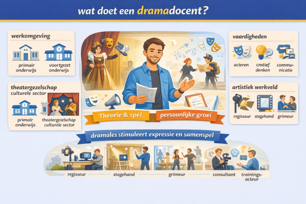 Alles over het beroep dramadocent Wat doet een dramadocent